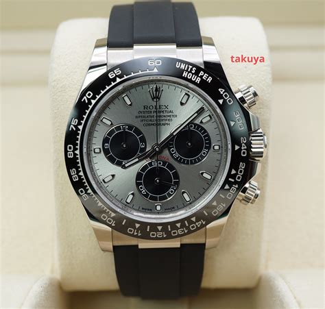 rolex daytona white gold oysterflex for sale|Altro.